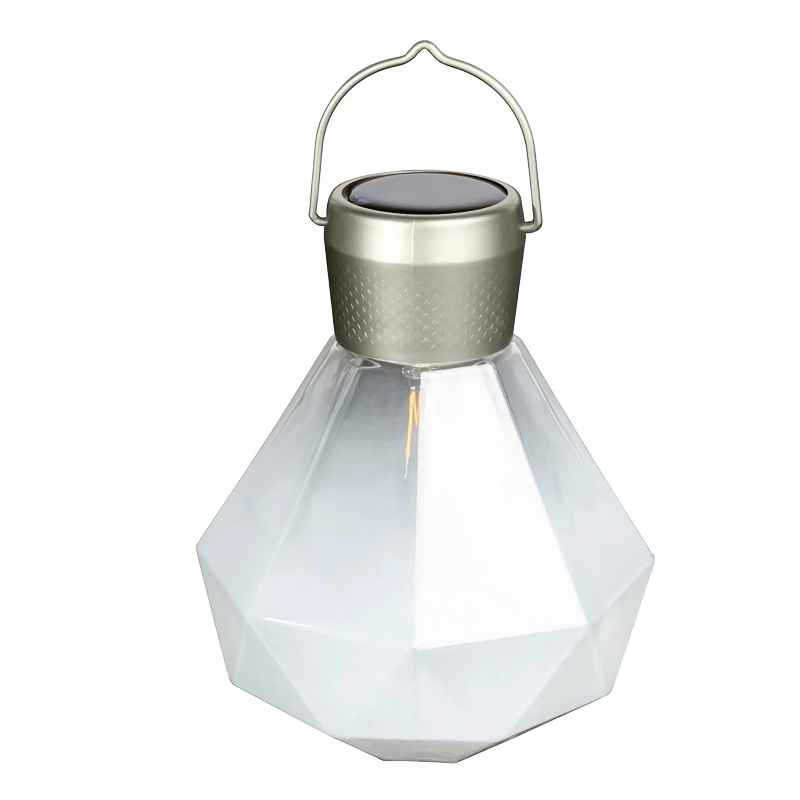 Gem Glass Solar Light - White